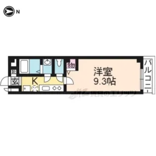フラッティ千本今出川【501号室】の間取り