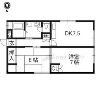 プチメゾン【1F号室】の間取り
