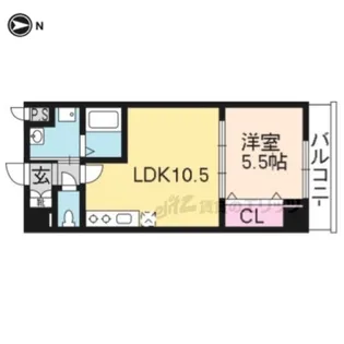 ダイヤ・パール【211号室】の間取り