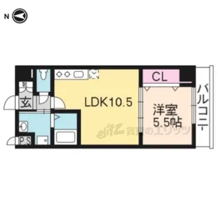 ダイヤ・パール【303号室】の間取り