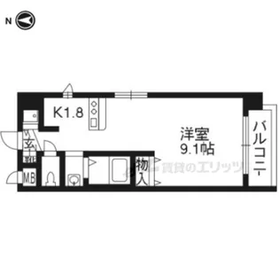 プレサンス京都三条大橋鴨川苑【2階】の間取り