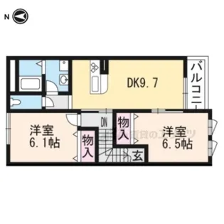 エバーブライト【207号室】の間取り