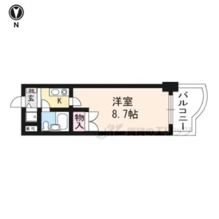 アクシルコート京都二条ウエスト【503号室】の間取り