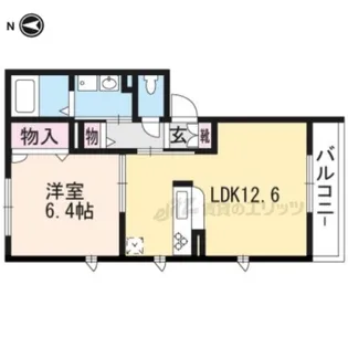 ヴィアソーレ石田【101号室】の間取り
