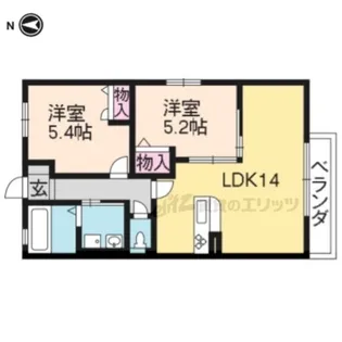 パルナッソス【1階】の間取り