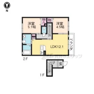 レイアガーデン【2階】の間取り