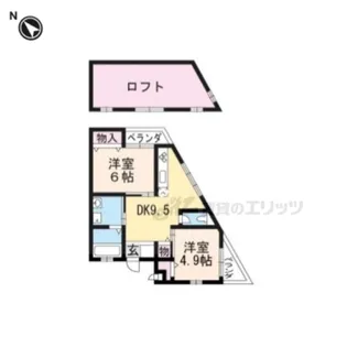 スターハウジングビル【202号室】の間取り