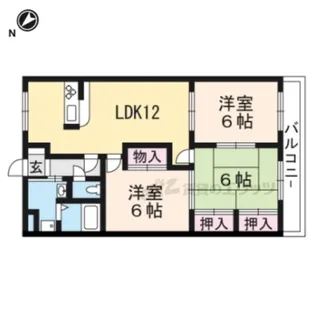 ビューパレスHYS【3階】の間取り