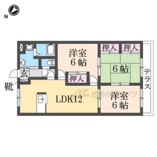 ビューパレスHYS【1階】の間取り