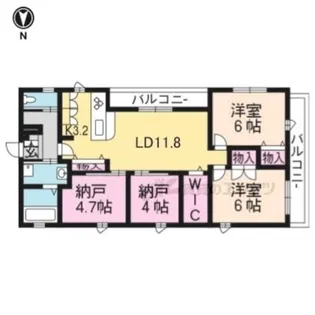 エスポワール丸太町【202号室】の間取り