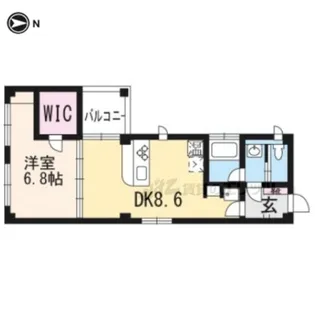 メゾン恵庭【C号室】の間取り