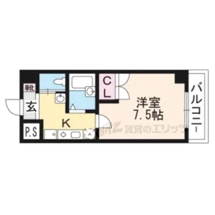ピュア・ドミトリーシミズ【1階】の間取り