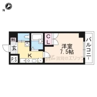 ピュア・ドミトリーシミズ【1階】の間取り