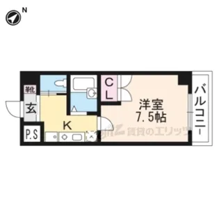 ピュア・ドミトリーシミズ【1317号室】の間取り