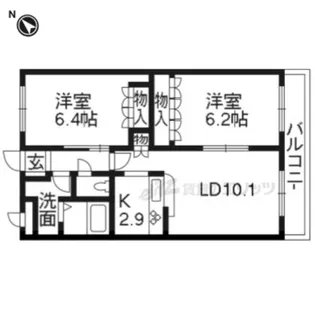 プロスパー【1階】の間取り
