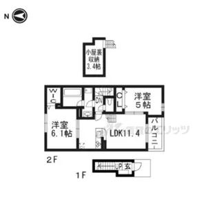ラルーチェ【2階】の間取り