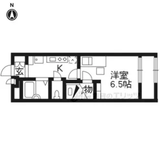 レオパレス京都鞍馬口【202号室】の間取り