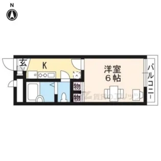 レオパレス御所西【111号室】の間取り