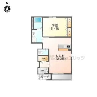 リヴェール【102号室】の間取り
