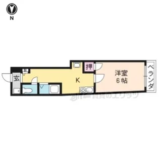 フリーデンハイムキタ(北棟)【409号室】の間取り