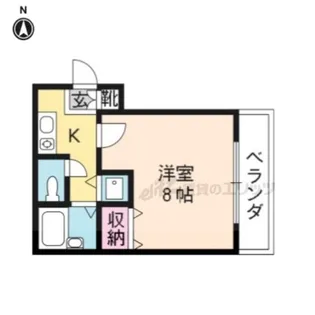 フリーデンハイムキタ(南棟)【401号室】の間取り