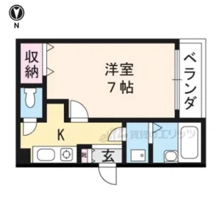 フリーデンハイムキタ(南棟)【502号室】の間取り