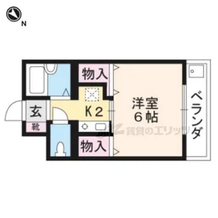 DORMITORY IHK【105号室】の間取り
