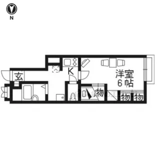 レオパレス宇治川【204号室】の間取り