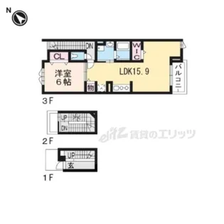 悠空感【3階】の間取り