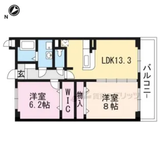 Mizobata Oda【102号室】の間取り