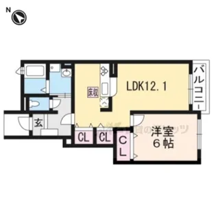 プレッソ メゾン Ⅱ【1階】の間取り