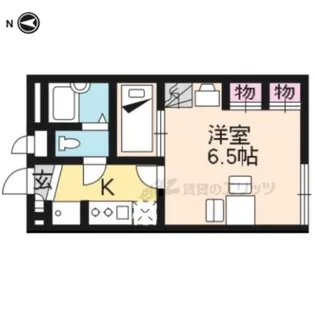 レオパレス京都鷹峯【1階】の間取り