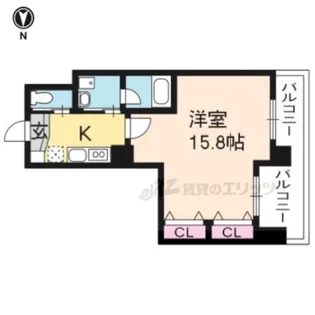 グランレブリー洛西口【508号室】の間取り