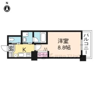 グランレブリー洛西口【304号室】の間取り