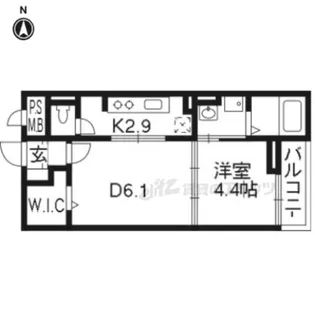 カプリコーン【206号室】の間取り
