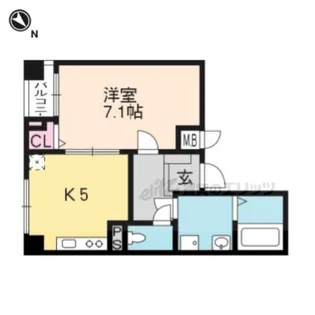 ヴィラ・グレイス浜大津【303号室】の間取り