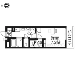 レオパレスUrban桂坂【4階】の間取り