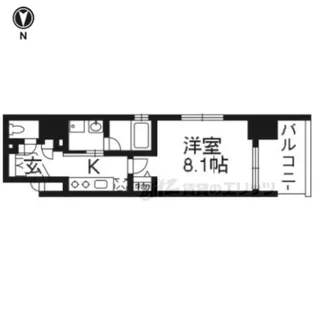 ベラジオ京都西大路【8階】の間取り