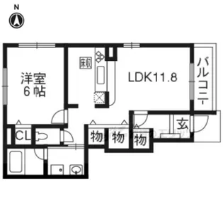 White【1階】の間取り