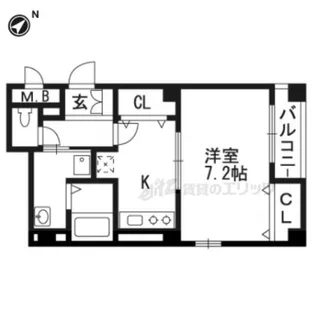 アルモニー琵琶湖【1階】の間取り