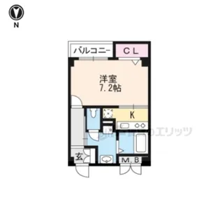 アルモニー琵琶湖【104号室】の間取り