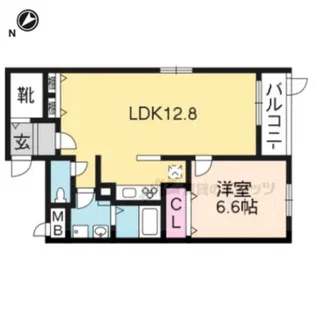 ボヌール・ロジェ【1階】の間取り