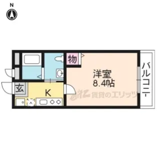 サンフォレスト北白川【202号室】の間取り