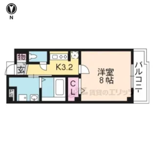 クレール エイメイ【1階】の間取り