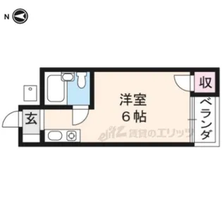 プチシャトー紫野【2階】の間取り