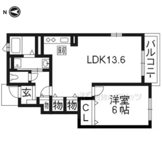 ロマニーヒロノⅡ【1階】の間取り