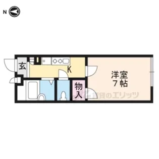 レオパレスひつかわ【209号室】の間取り