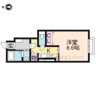 フランガーデン【1階】の間取り