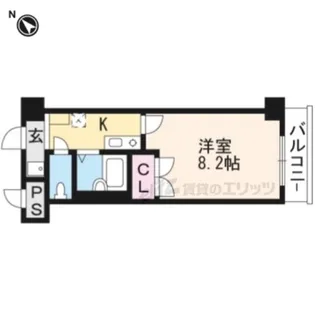 クレスト草津【640号室】の間取り