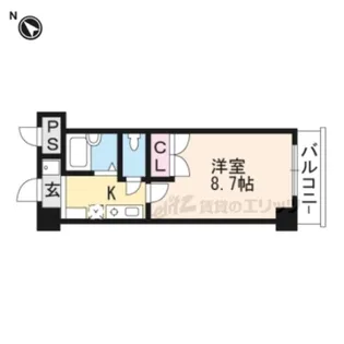 クレスト草津【925号室】の間取り